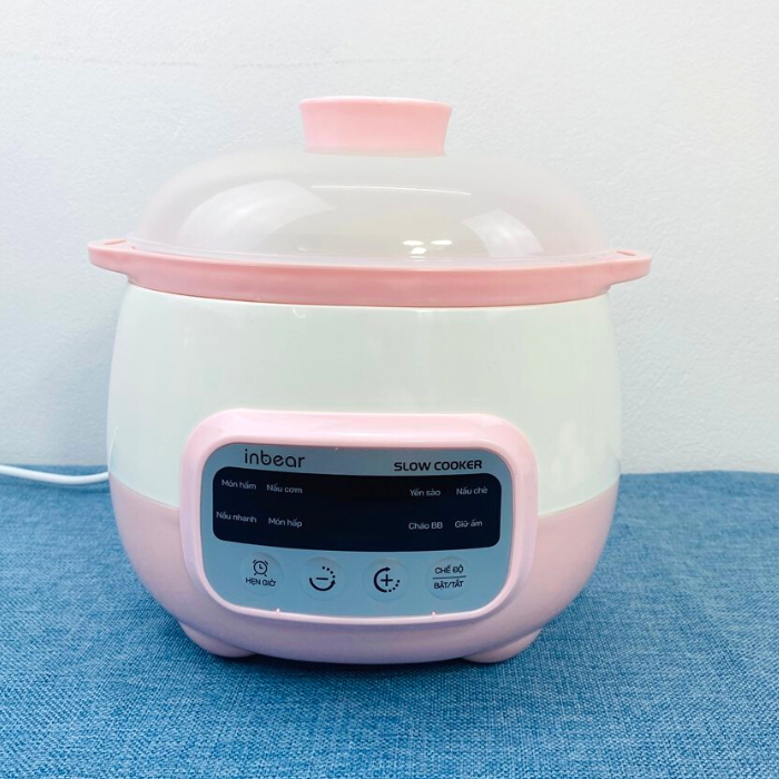 Nồi Nấu Cháo Chậm Inbear 1,6L IBS-3100 Cho Bé Ăn Dặm, Đa Năng, Hầm Xương, Chưng Yến, Nồi Hầm Cách Thủy